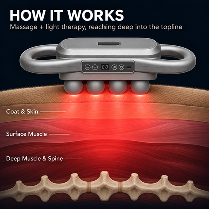 Sixteenhands™ 8-Head Equine Muscle Recovery Massage Gun