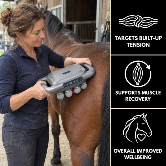 Sixteenhands™ 8-Head Equine Muscle Recovery Massage Gun